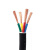 汉缆（hanlan） 聚乙烯交联绝缘电力电缆 YJV-0.6/1kV-4*10 黑色 1m