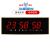 新款插电式LED万年历静音大数字挂钟客厅电子钟夜光日历 55*20厘米经典红(断电记忆款) 静音版(无报时功能)