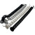 海斯迪克 蛇形穿线包装收纳管 办公桌配件走线槽穿线软管 ABS塑料护线管 黑色方形 H-244