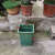 适用于户外环保内筒分类垃圾桶内胆桶塑料桶方形梯形铝塑复合材料 塑料梯形(34+23)X30.5X49.5cm