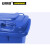 安赛瑞 13492 商用垃圾桶（100L）2个装 蓝色 55×46×81cm 环卫翻盖垃圾桶 小区物业垃圾桶 环保塑料垃圾桶