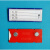 磁性标签牌 货架标识牌仓库物料卡库房标签塑料牌磁铁卡槽货位卡 3x8无轮强磁