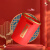 卫洋WYS-988 创意压圈垃圾桶  办公司卫生间简约塑料圆形垃圾篓纸篓 小号红色