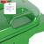圣极光塑料垃圾桶240L分类款饭店餐饮大号分类垃圾桶可定制G1413绿色厨余