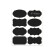 稳斯坦 WST1011 黑板贴（80枚）可擦除防水标签贴 瓶罐黑色PVC黑板贴纸 款式140*182mm
