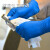 爱马斯(AMMEX)一次性丁腈手套加厚丁晴食品实验室清洁检查防水工作防护厨房劳保100只/盒(XNFST42100小码)