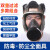 防毒面具全面罩化工喷漆防农药工业防尘打磨透气可接电动长管全脸 6800B+风机+0.5米导气管+4号中