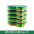 庄太太【绿色方形10片装厚度2.5cm】木浆清洁海绵擦ZTT-9508B