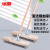 冰禹 BYQ-668 不锈钢丝刷 工业清洁钢丝刷 地板刷 长柄地板钢丝刷 20cm整套(带柄) 2把