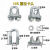 镀锌钢丝绳卡头夹头U型夹绳扣卡扣扎头锁扣紧绳器M8M10M12M16M18 M6 适合6毫米