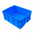 冰禹 BY-1189 蓝色加厚塑料周转箱 可带盖零件盒物流箱 550*420*305mm