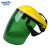 金诗洛 KSL304 焊接电焊面罩 面屏 头戴式打磨氩弧气保焊接防飞溅物焊工眼镜 绿色