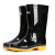 回力 雨鞋防护塑胶雨鞋807高筒中筒防水防滑耐磨水靴 黑色-高筒 43