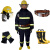 东安（DA）3C认证14款消防战斗服180#头盔消防手套消防腰带消防靴40码防护服五件套