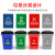 盛融乾 垃圾分类标识贴垃圾桶分类贴垃圾箱贴纸可回收不可回收厨 国标简易4张 120x60cm