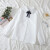 橙央2024秋冬珍珠领结韩版感白衬衫女长袖上衣设计感小众衬衣 单件白色衬衫 s