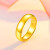 卡地金黄金戒指 光面戒指天元光面戒指男女款 实心款 6.73克 宽约5.1毫米