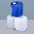 万普盾(WANPUDUN)加厚塑料桶方桶储水桶液体桶废液桶储水桶塑料堆码桶白色30L