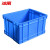 冰禹 BY-1189 蓝色加厚塑料周转箱 可带盖零件盒物流箱 550*420*305mm