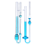 定制玻璃平氏石油运动毛细管品氏粘度计0.4/0.6/0.8/1.0/1.2/1.5mm SYD-265B 型 运动粘度测定器