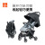 gb好孩子 婴儿车 可坐可平躺 背带可调节 前扶手可拆卸 单手收车 轻便儿童推车 黑色 D619-0203