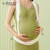 十月结晶托腹带孕妇多功能孕晚期透气分段式护腰保胎带 白色M码（适合腹底围80-110cm）