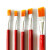 凡牌  尼龙油画笔红杆水粉水彩笔油漆刷子工业排笔补油描线笔颜料笔  10#  100支/包