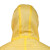 易美丽诺 LSL0142 一次性连体防护服工业隔离衣加厚无纺布防尘防水防护服  黄颜色（L）