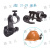 头灯支架 安全帽夹子战术头盔电筒侧灯夹子手电卡扣韩式消防头盔 J型b(21-29毫米)