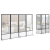 皇琛办公室移动屏风亚克力透明隔板公司折叠推拉活动墙工厂车间隔断墙 单面磨砂一平方价格