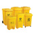 北巡北巡医疗垃圾桶30升黄色加厚带盖脚踏桶大号诊所医院用60L塑料废物桶 80L加厚带轮带盖 医疗黄