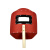 迈恻亦手持式电焊面罩防护面屏焊工焊帽焊接防护罩防水红钢纸烧焊面罩 升级款加厚1.5面罩+黑镜片