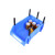 万汇尔货架斜口分类零件盒收纳盒塑料盒配件仓库工具螺丝物料五金货架分类盒 A4蓝色（400*250*160mm）