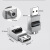 定制USB免焊接头金属壳 DIYUSB 2.0插头公头母连接器 转接线端子 金属款USB2.0免焊公头+母头