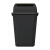 科力邦（Kelibang） 户外垃圾桶 大号20L分类垃圾桶弹盖市政环卫商用物业翻盖垃圾桶 灰黑 KB1057 其他垃圾