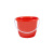 企桥 红色手提塑料水桶  洗车桶化工储水桶清洁桶 口径24高19cm容量5升10/件