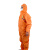比鹤迖 BHD-1984 防污防尘透气一次性连体带反光条防护服防护服 橙色S 1件