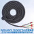 汇川高柔拖链伺服S6电机编码器动力电缆线刹车电源线 S6-L-P100 黑色S6-L-B007-3.0