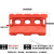 防撞桶三孔水马塑料围挡移动护栏吹塑滚塑隔离墩市政施工注水围栏 吹塑水马 1400*800(红色14斤)