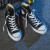 匡威（Converse）男鞋女鞋鞋子 2024春夏新款帆布鞋透气舒适休闲鞋情侣鞋 101010/chuck taylor/经典黑 37.5
