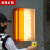 西周灯箱创意网红户外双层色发光亚克力灯箱挂墙式侧广告招牌门头设计定制 活力橙色（暖光） 50*33CM