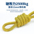 螺客岩（Locroyon）RL222 安全绳 登山绳 保险绳 高空作业 施工 攀岩 锦纶绳子 12mm-15米黄色