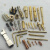 定制加工铜插针插孔 航空连接器插头公母铜针 pin针 水实心镀金插 0.9斜槽公母针10个