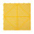 防盗窗垫板阳台防盗网地垫隔板窗台防护栏置物板拼接塑料网格栅 黄色 1.8*40*40cm