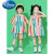 迪士尼（Disney）六一儿童啦啦队演出服幼儿园活力彩色波点套装啦啦操运动会表演服 彩色波点衬衫+彩色波点短4 100cm