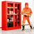 微型消防站室外建筑工地消防柜消防器材全套应急物资展示柜灭火箱 乳白色