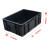 防静电周转箱黑色静电箱ESD电子物料胶框隔板防静电塑胶箱子印字 4号420*310*155mm