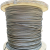 适用于304不锈钢钢丝绳细软钢丝线拉线晾衣绳直径0.3mm-4mm钓鱼绳挂画绳 7*7-1.2mm20米+20铝套