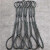 艾科堡 插编钢丝绳套直径16mm长3米起重吊装双扣油编吊索具AKB-GSS-09