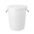 箱大王 Xlj-02 大号加厚塑料圆桶 圆形收纳桶 酒店厨房大容量水桶 白色无盖60L